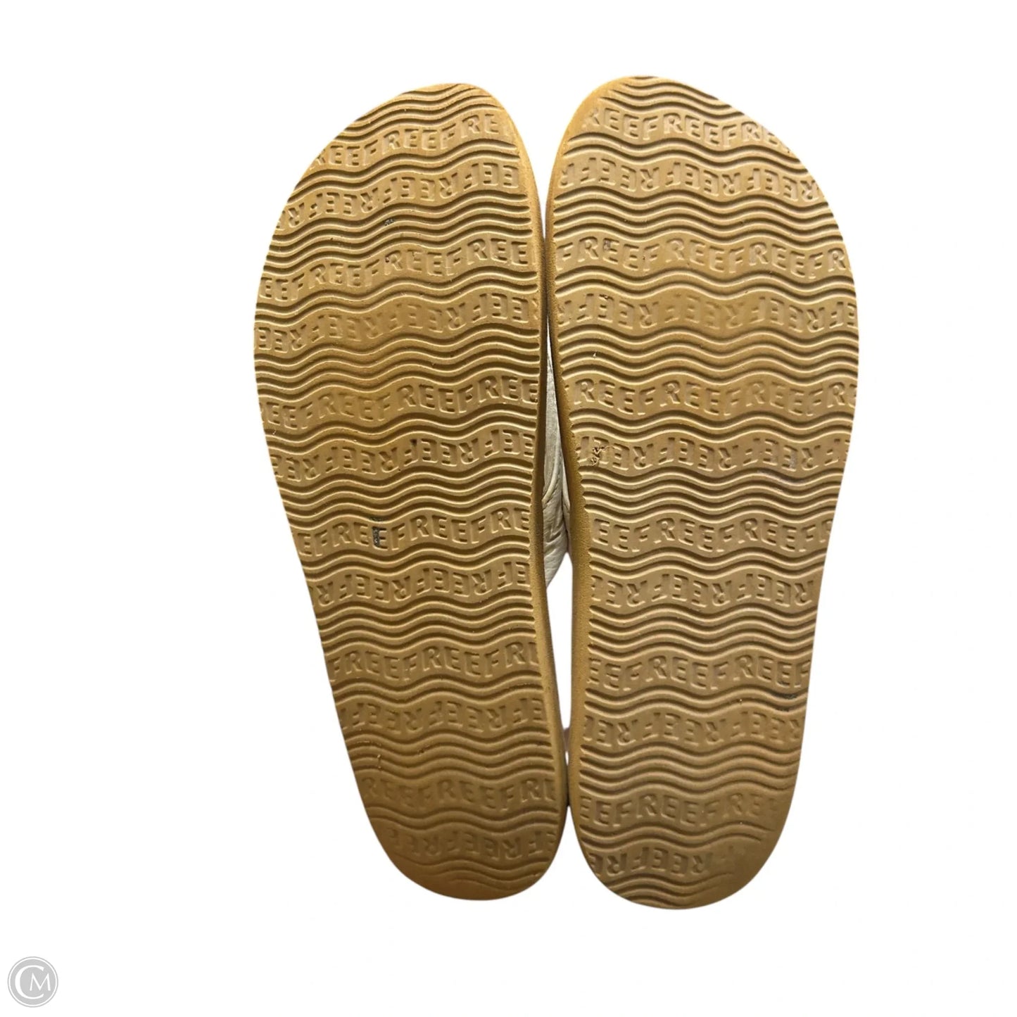 Sandals Flip Flops By Reef In Brown & White, Size: 9