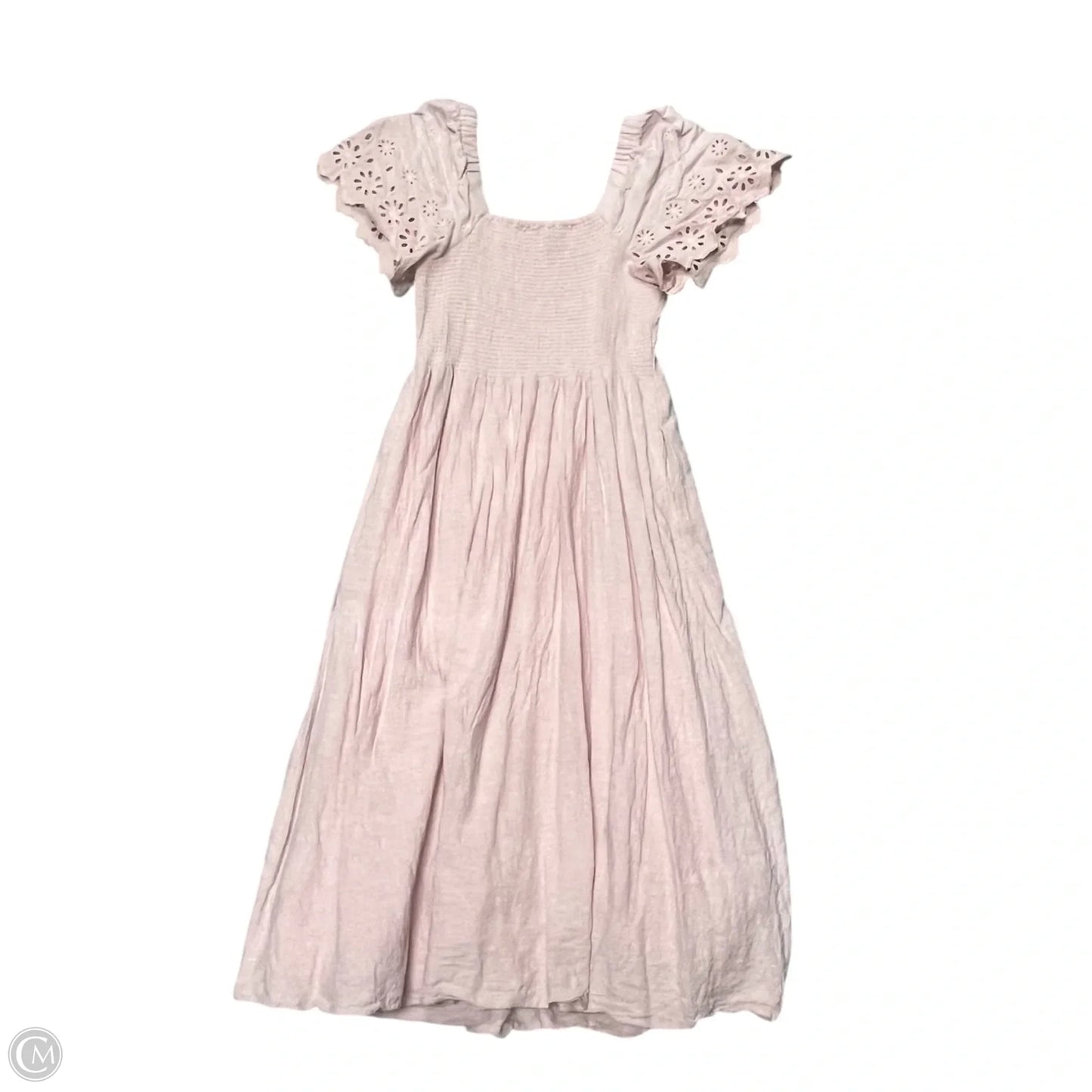 Dress Casual Midi By Madewell In Pink, Size: M