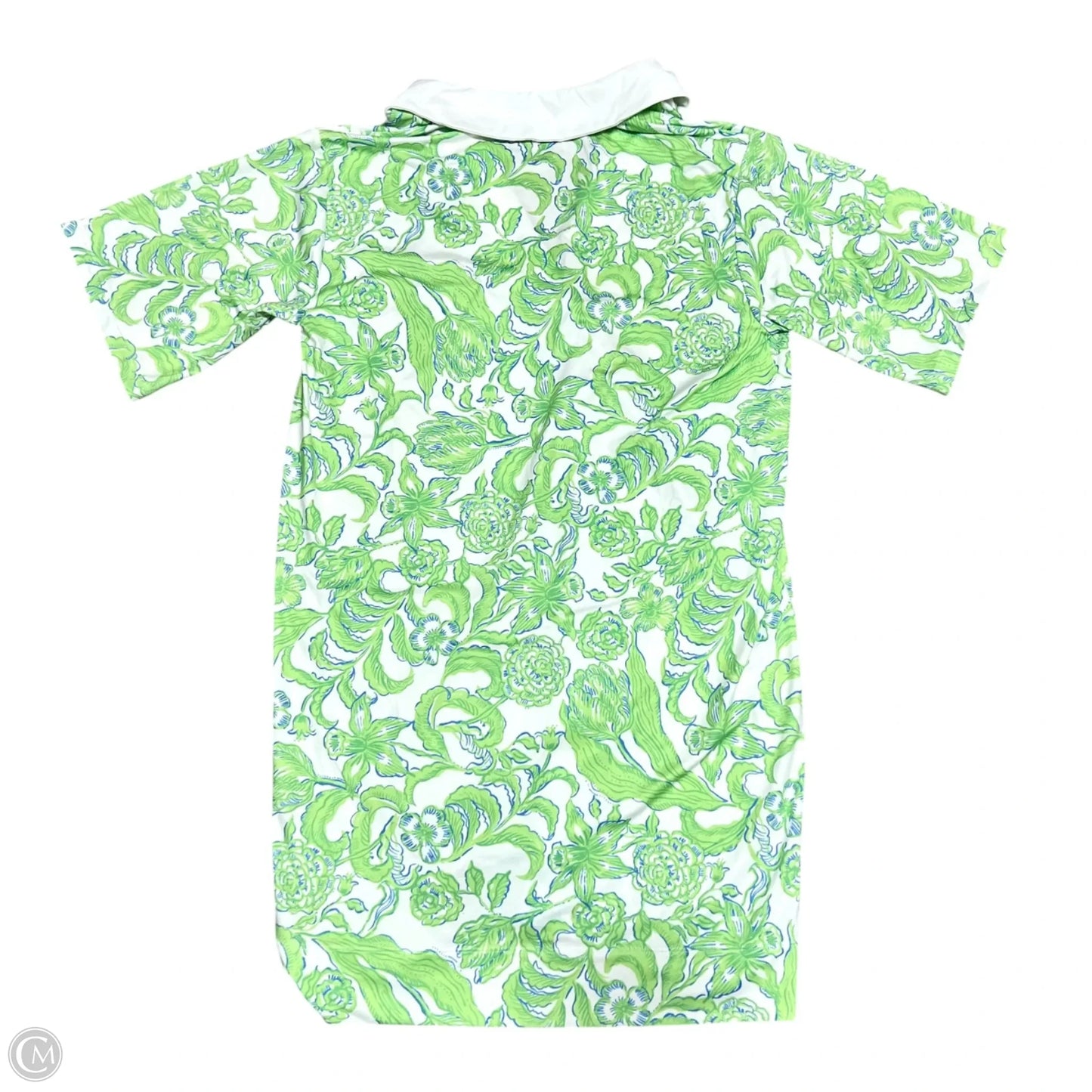 Dress Designer By Lilly Pulitzer In Green & White, Size: S