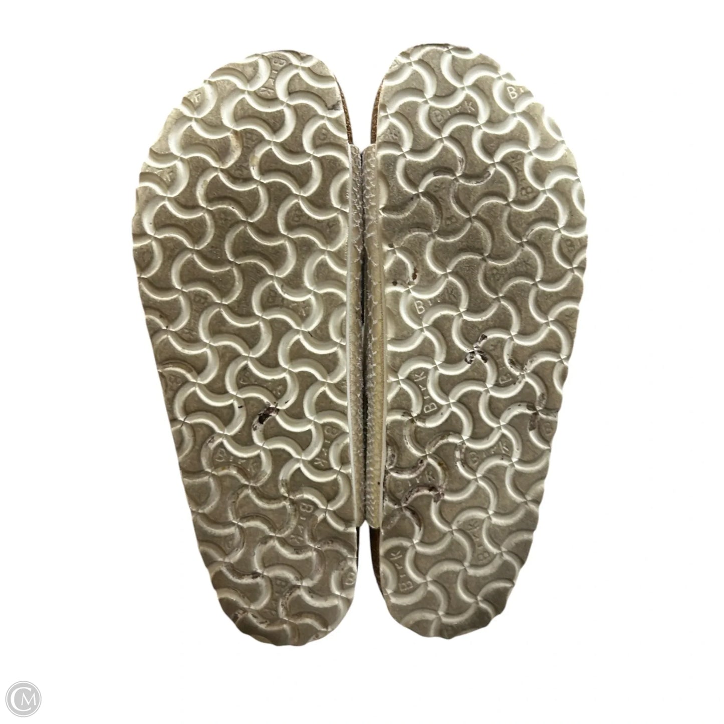Sandals Flats By Birkenstock In White, Size: 9.5