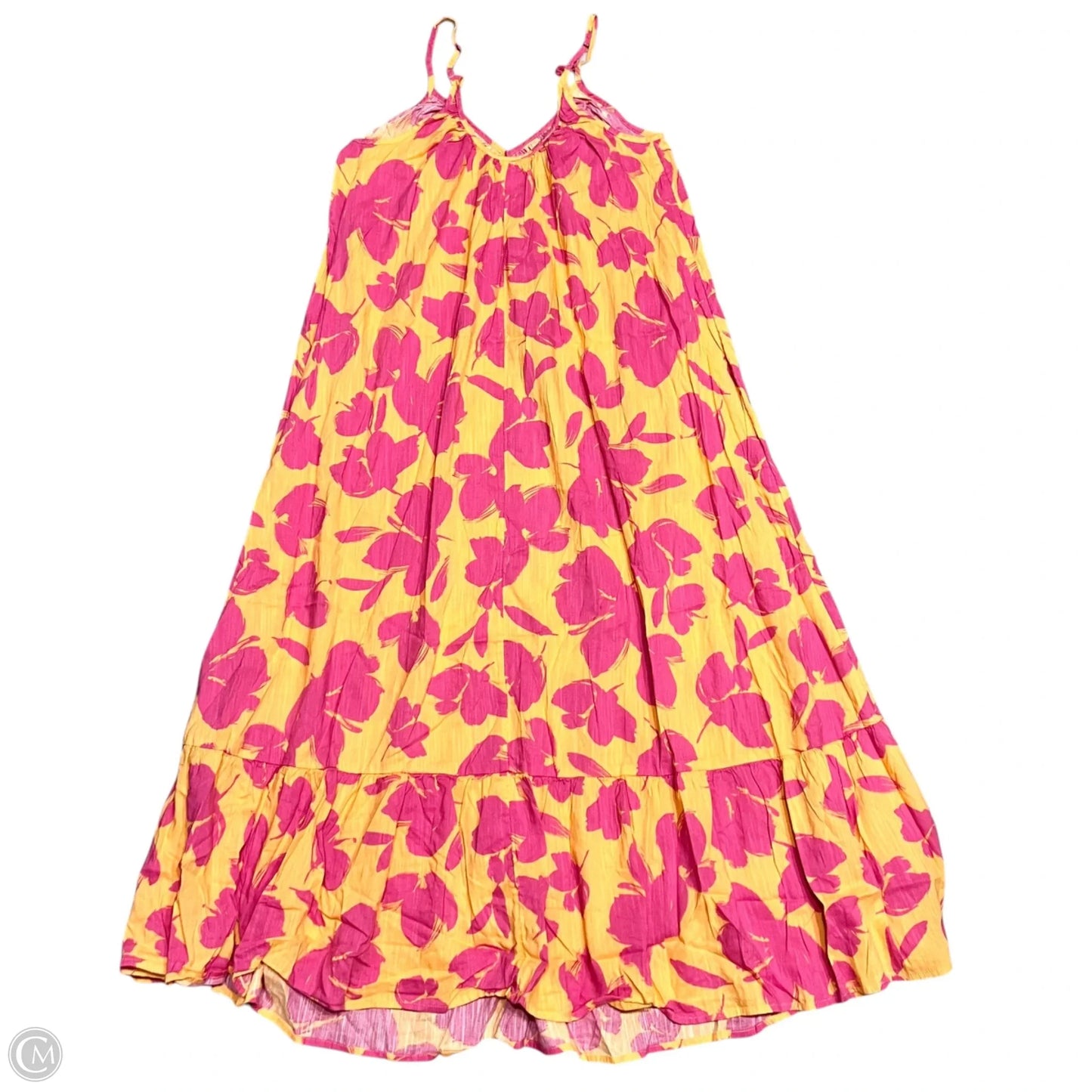 Dress Casual Maxi By Gap In Orange & Pink, Size: M