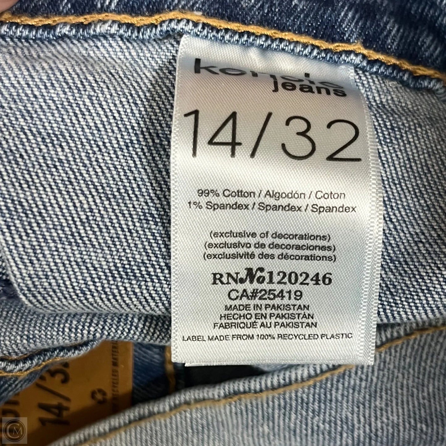 Shorts By Kensie In Blue Denim, Size: 14