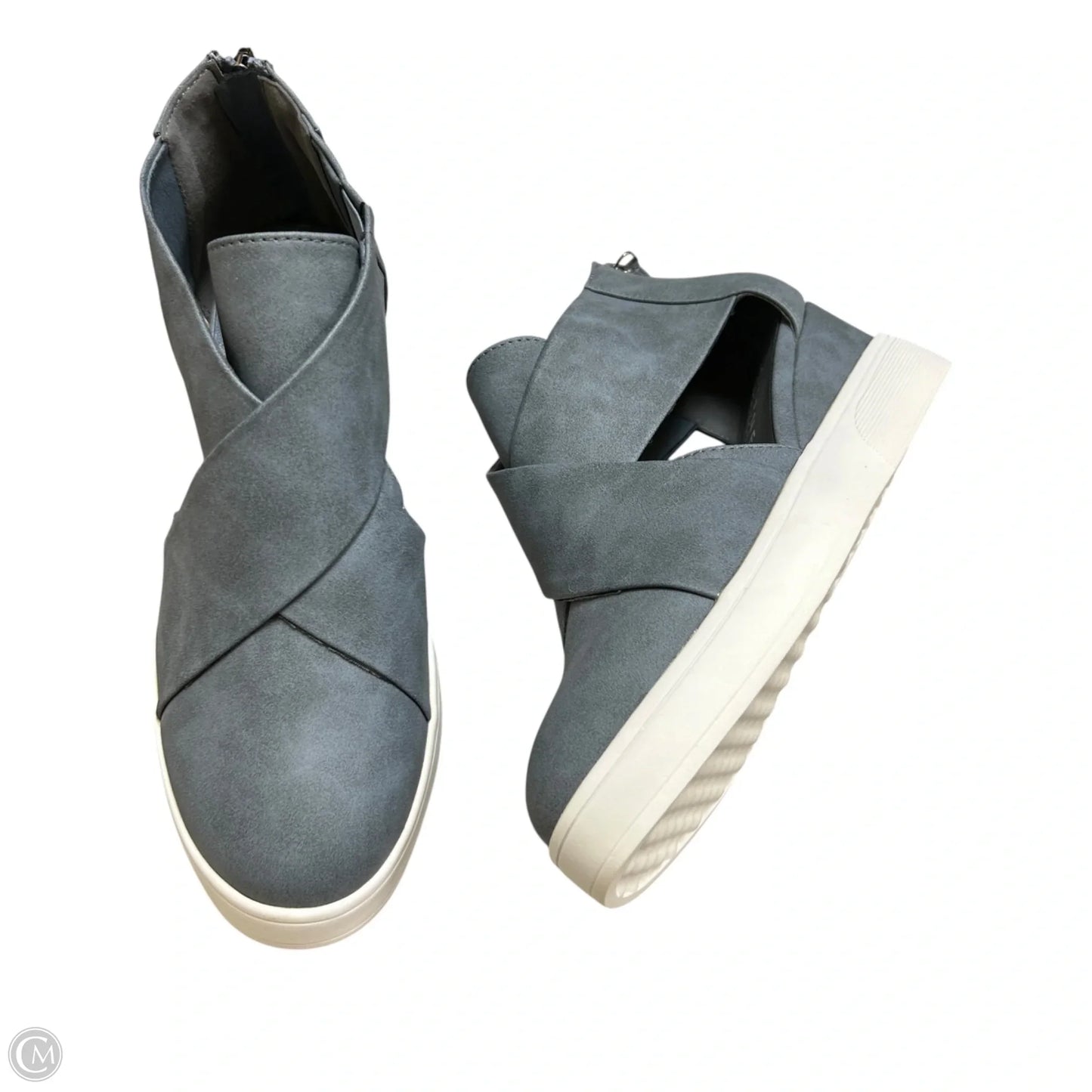 Shoes Heels Wedge By Journee In Blue, Size: 8