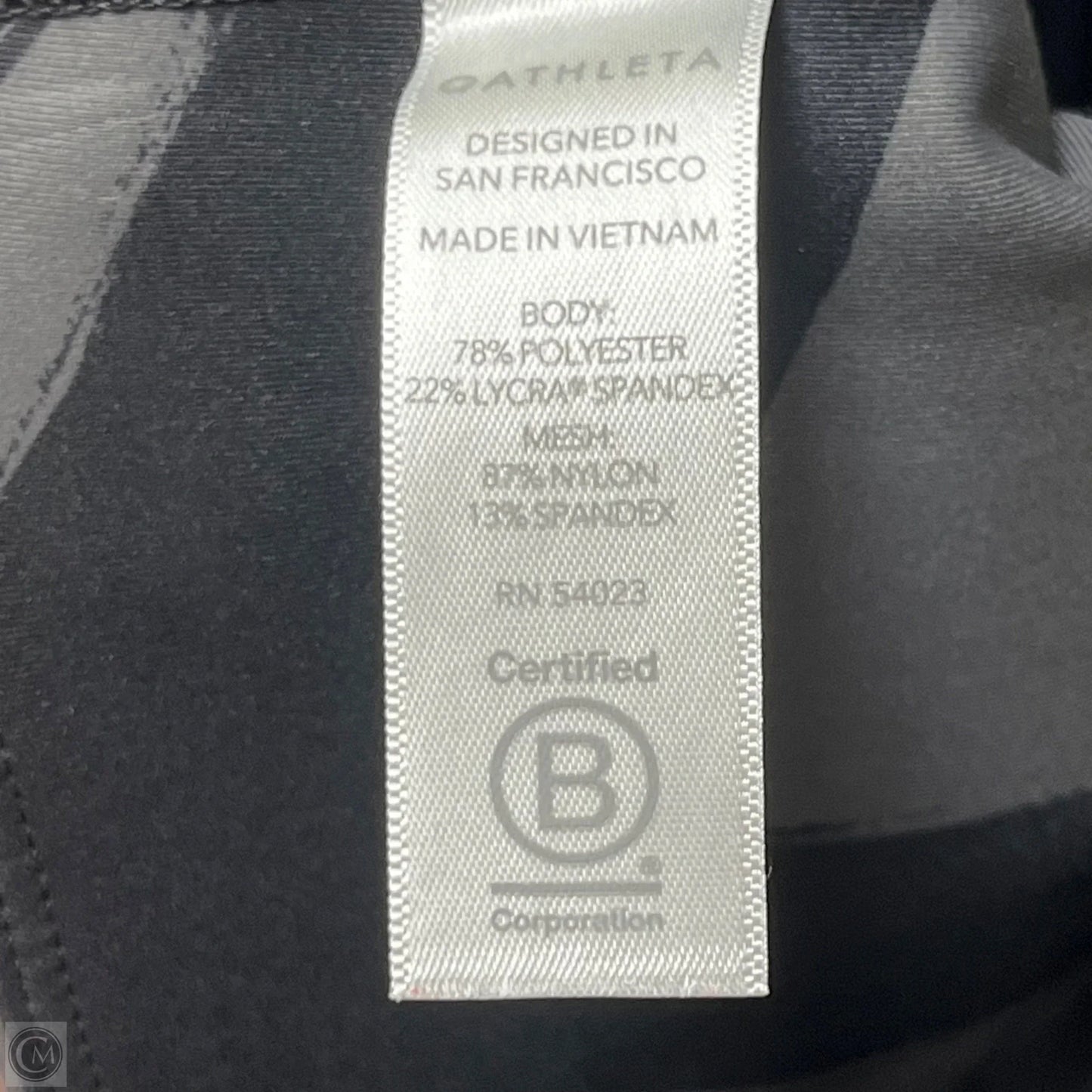 Athletic Leggings Capris By Athletica In Black & Grey, Size: 6