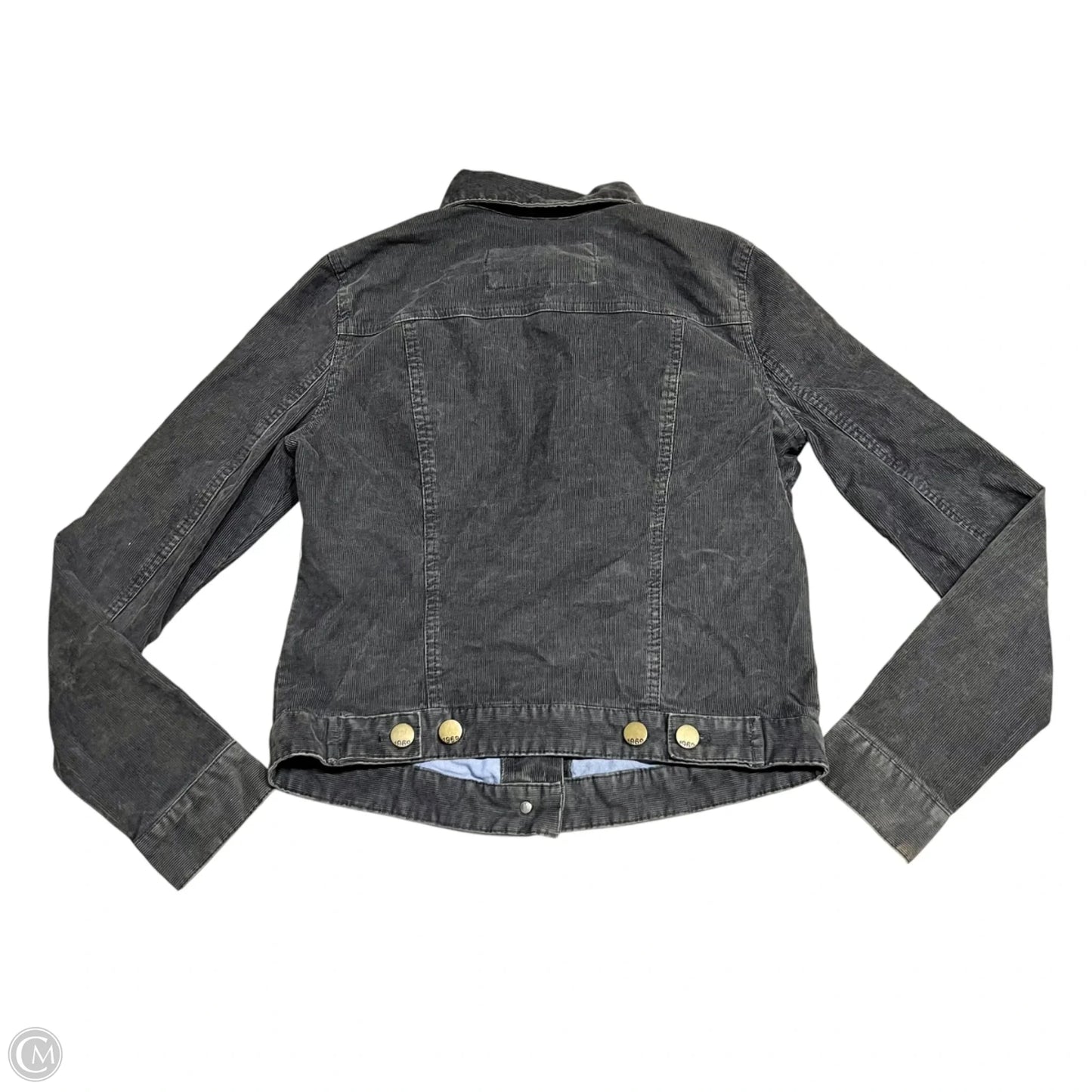 Jacket Denim By Gap In Grey, Size: S
