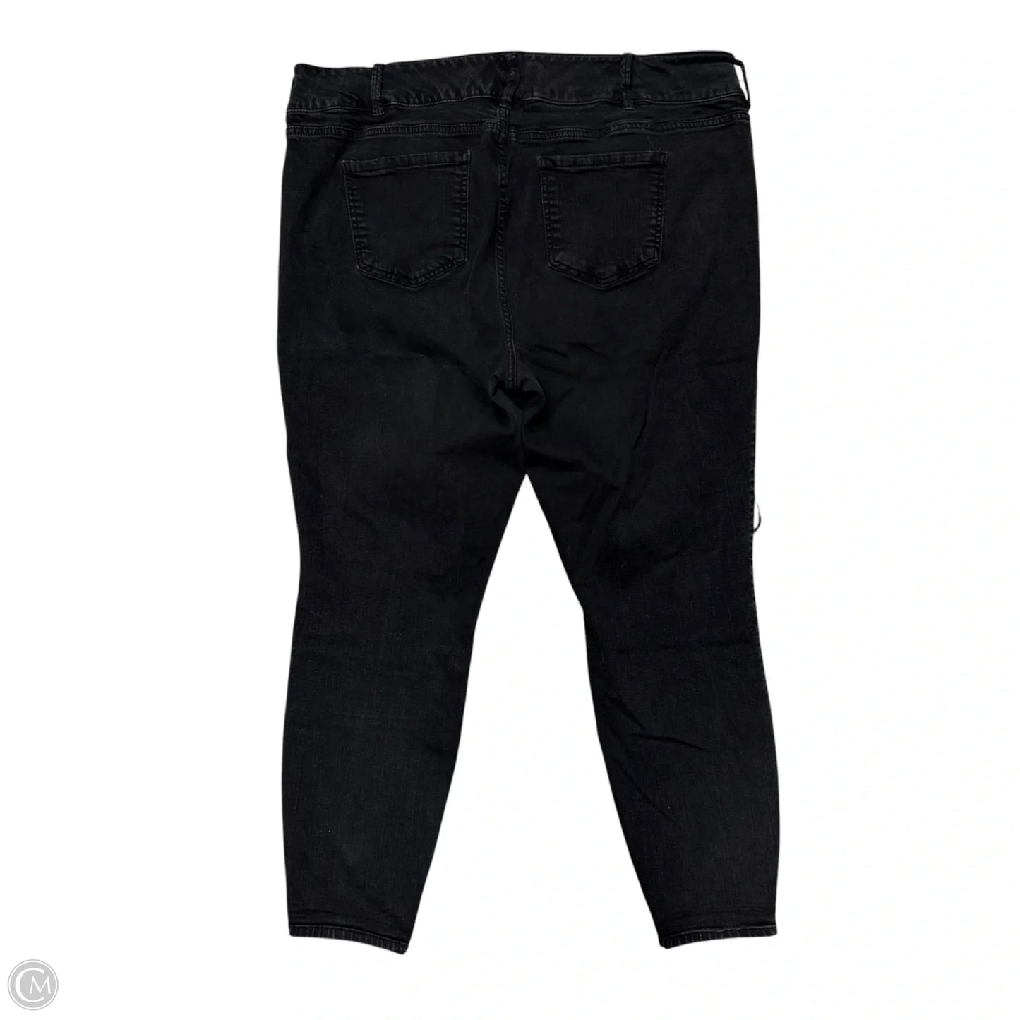 Jeans Skinny By Torrid In Black Denim, Size: 24