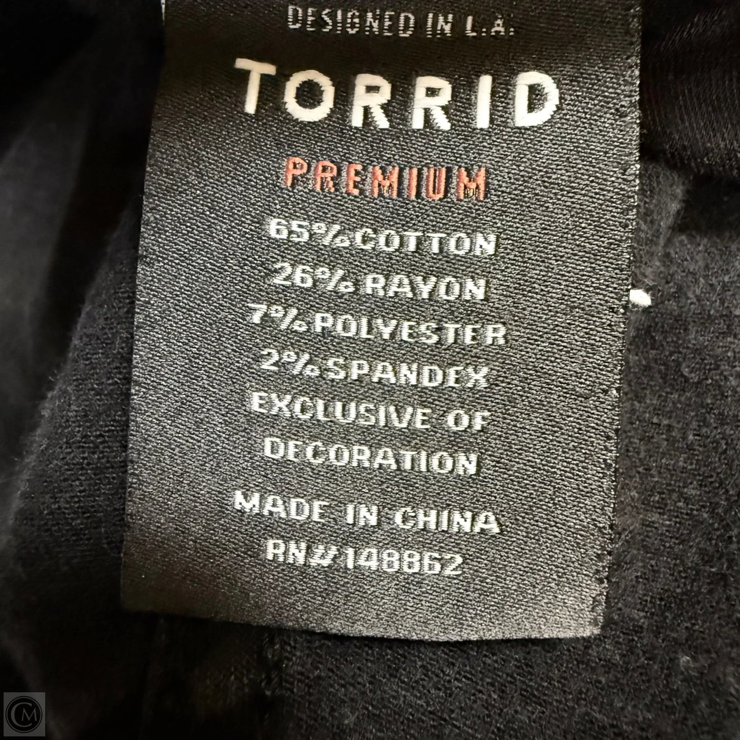 Jeans Skinny By Torrid In Black Denim, Size: 24