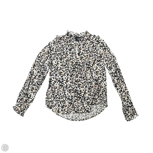 Top Long Sleeve By Maeve In Animal Print, Size: Xs
