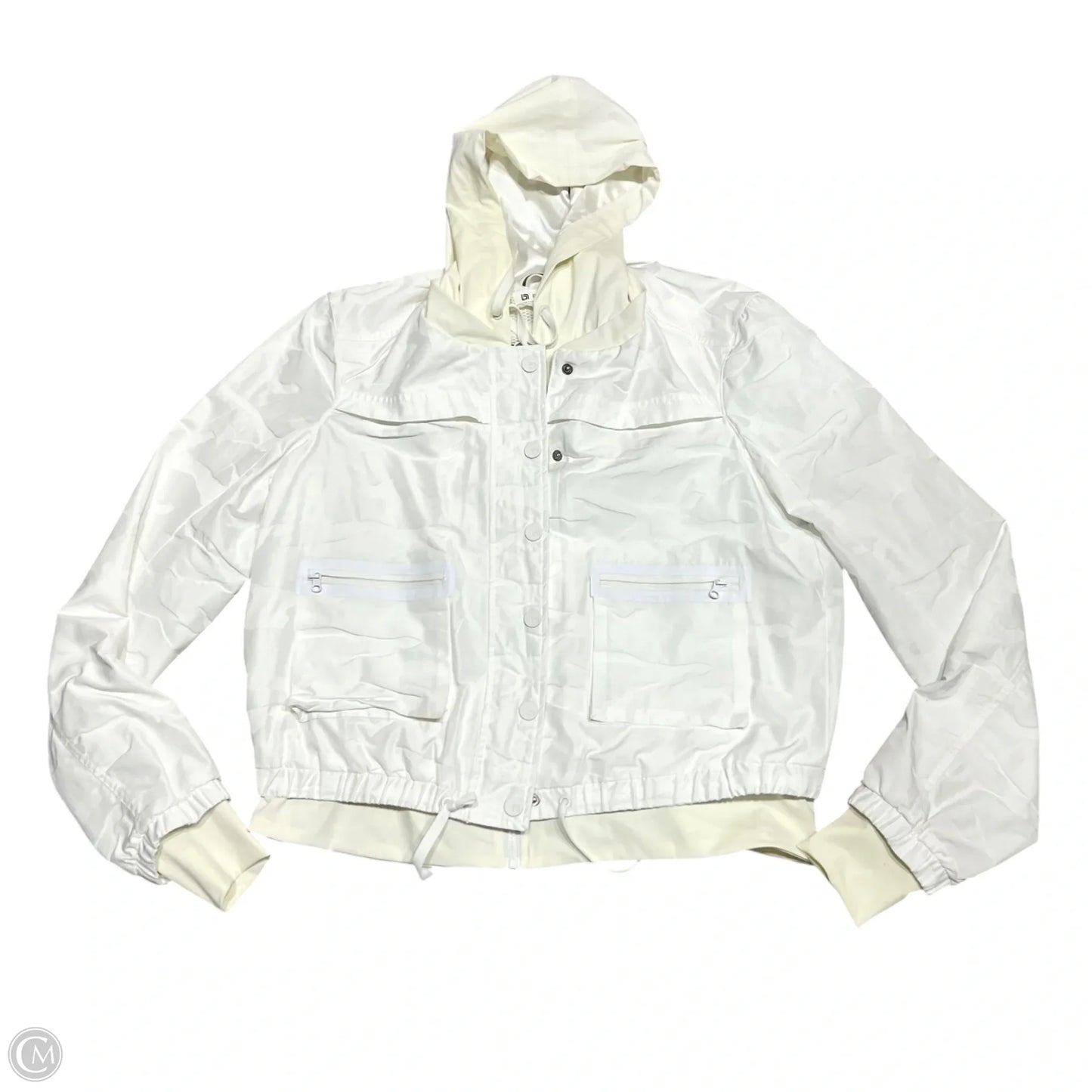 Athletic Jacket By Blank Noir In White, Size: L