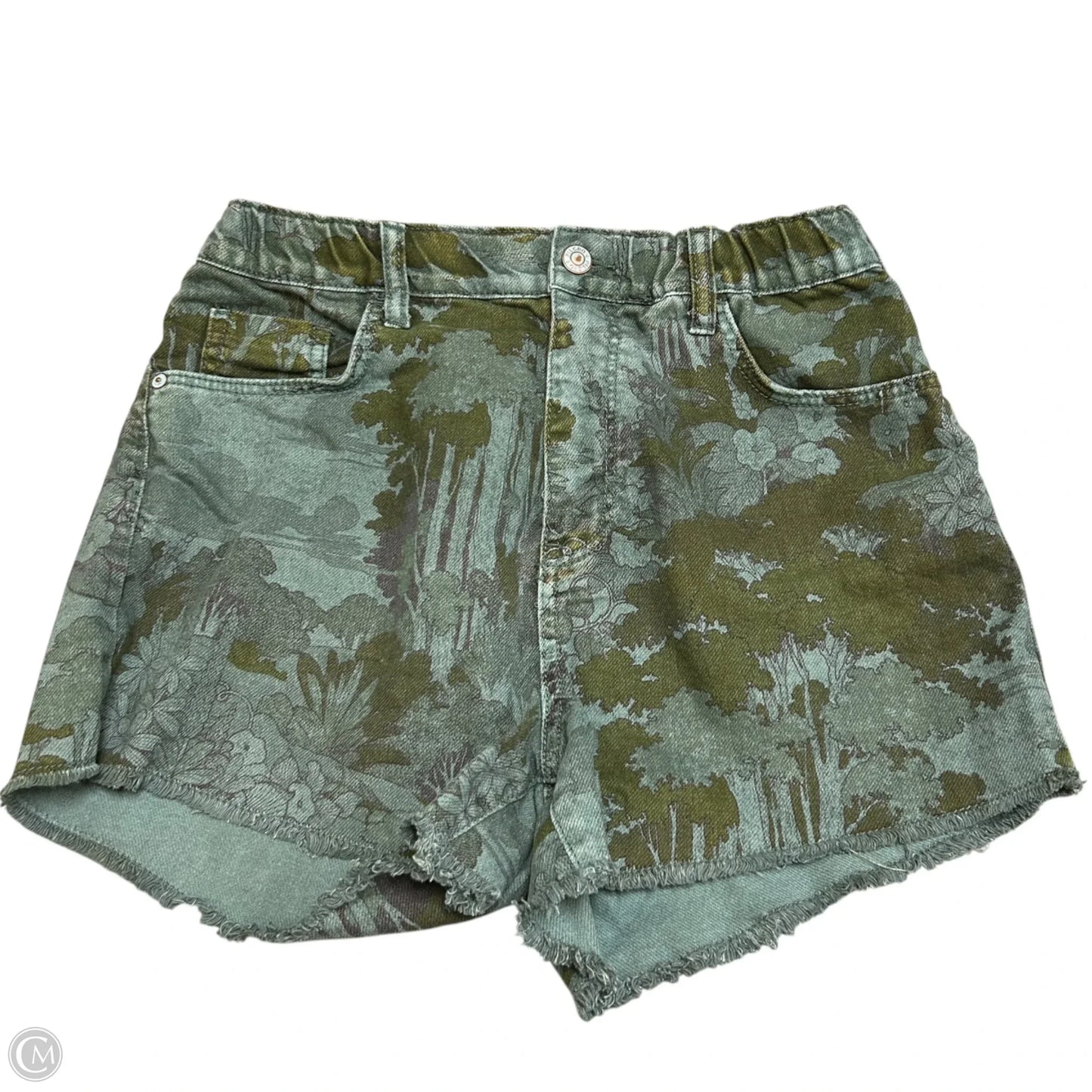Shorts By Pilcro In Green Denim, Size: S