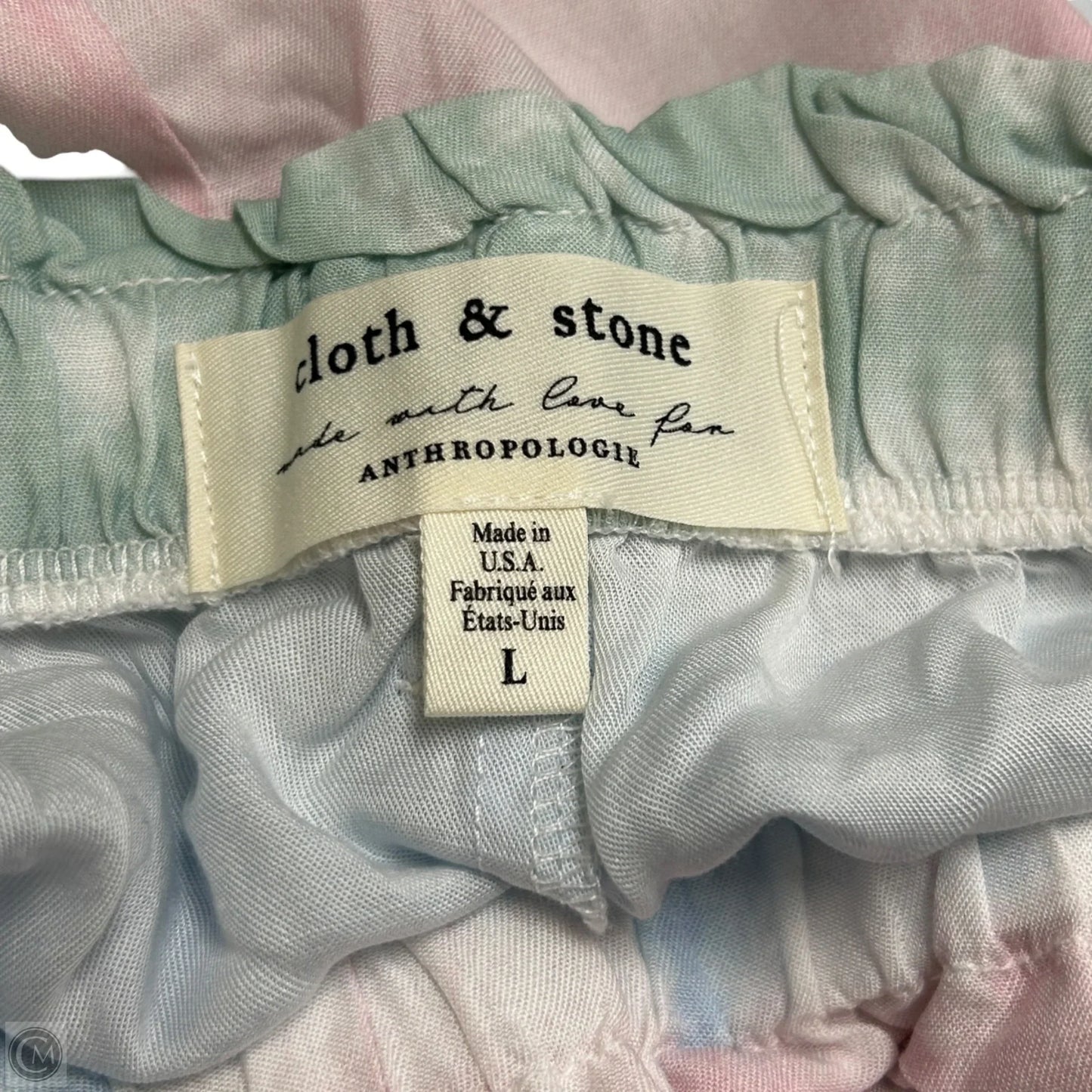 Shorts By Cloth & Stone In Green & Pink, Size: L