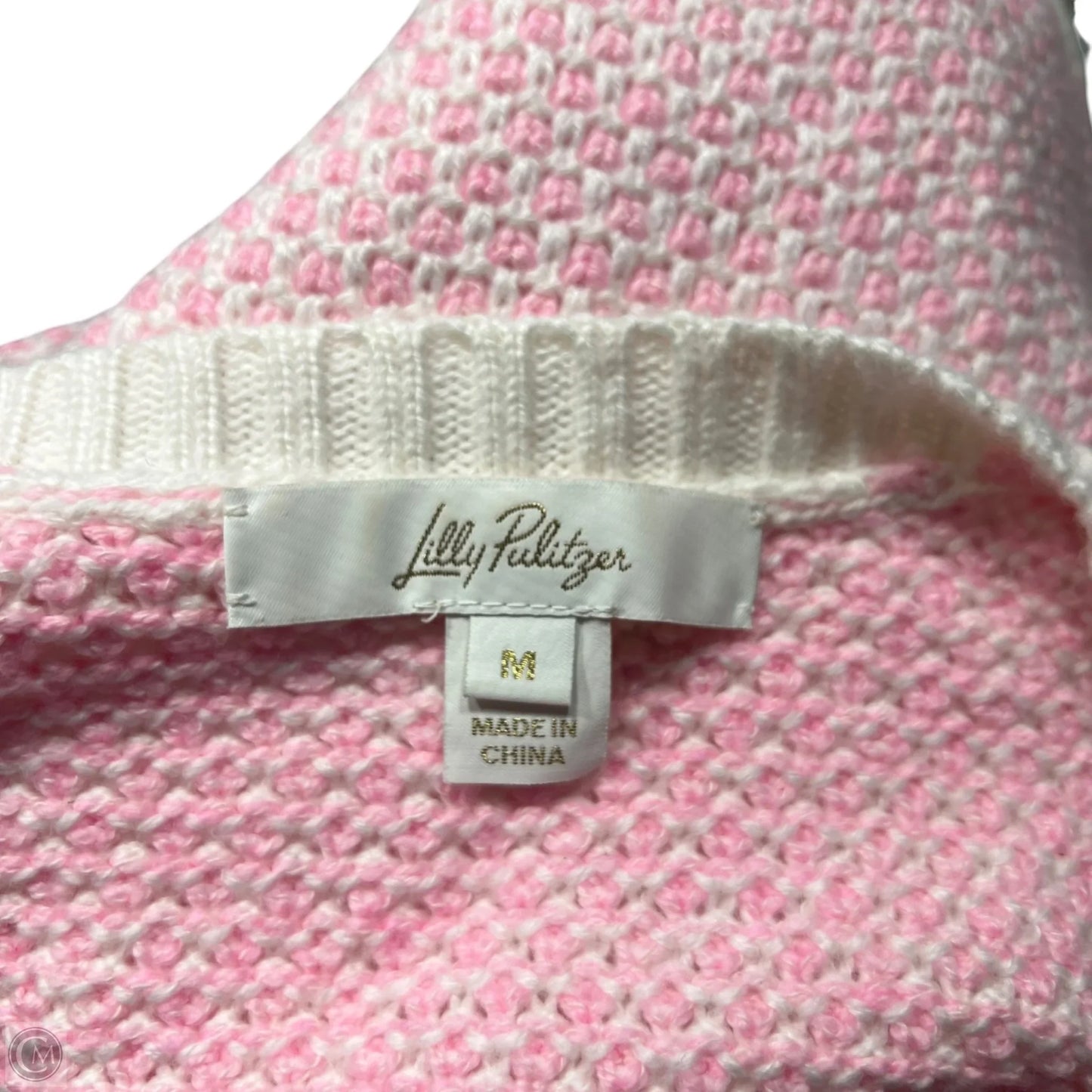 Vest Designer By Lilly Pulitzer In Pink & White, Size: M
