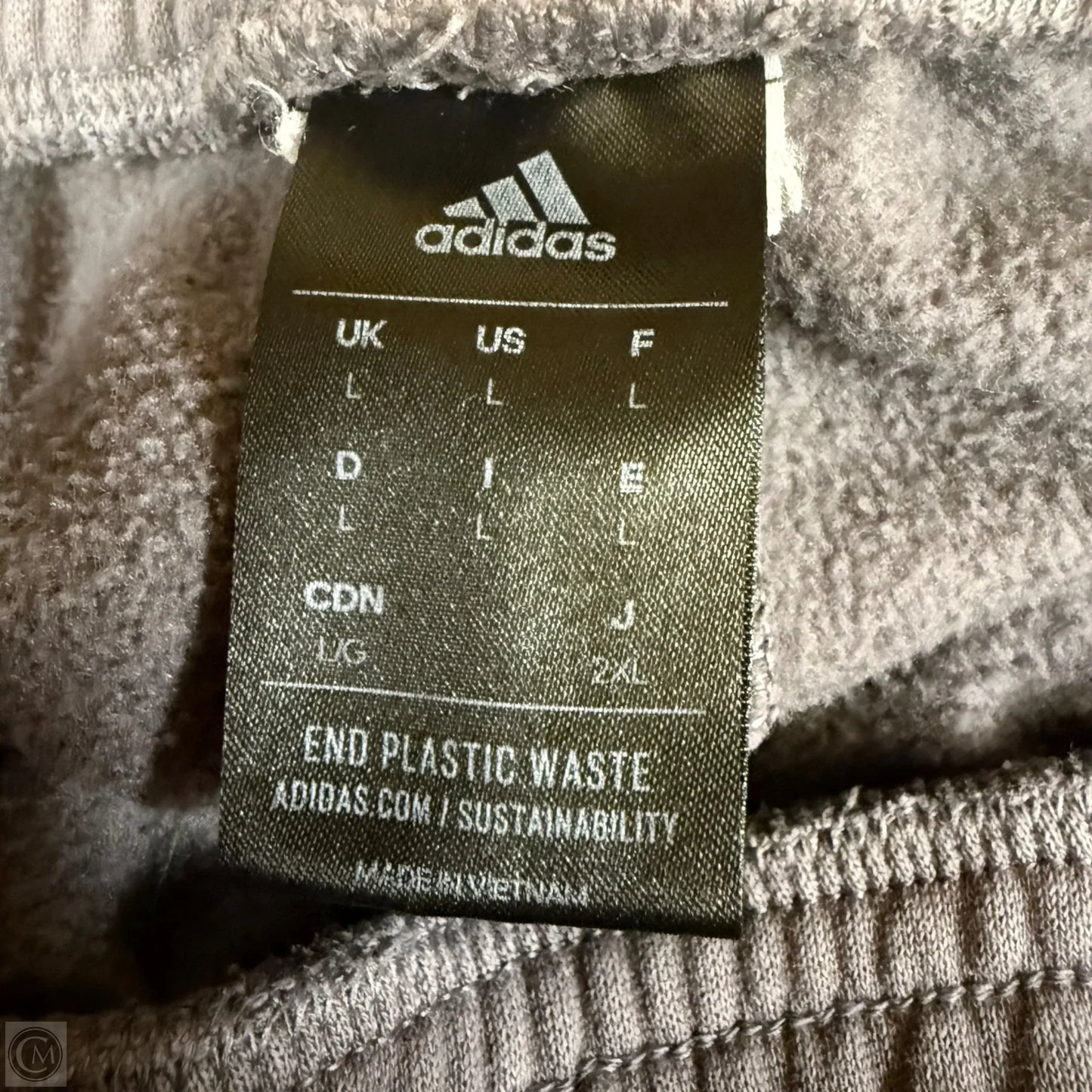 Pants Joggers By Adidas In Grey, Size: L