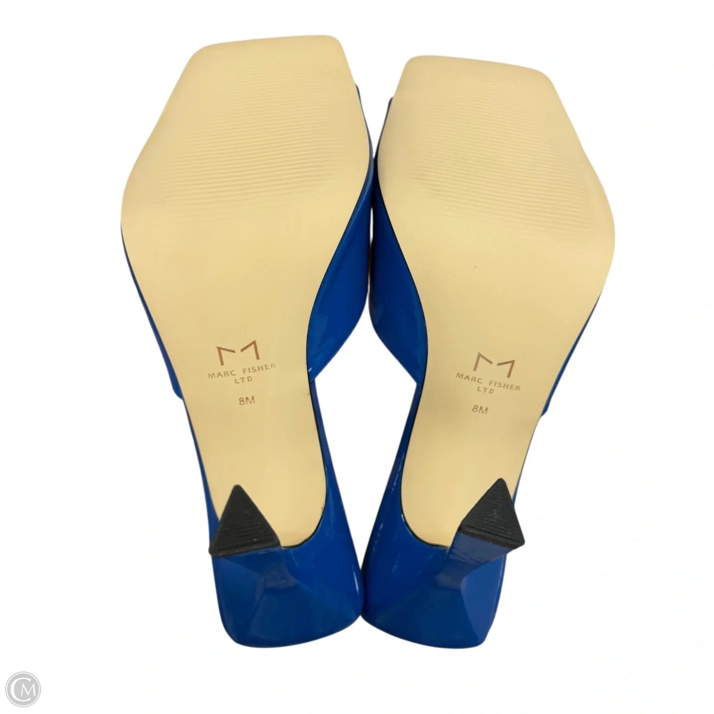 Sandals Heels Stiletto By Marc Fisher In Blue, Size: 8