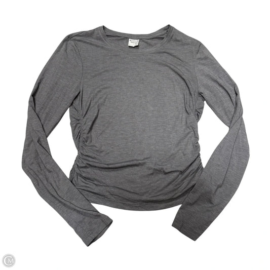 Athletic Top Long Sleeve Crewneck By Athleta In Grey, Size: M