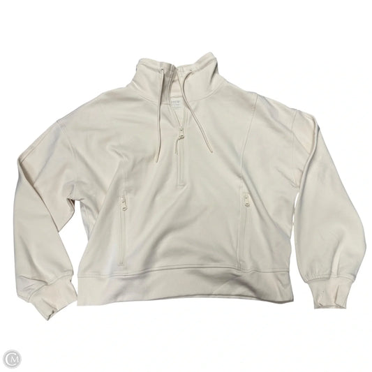 Athletic Jacket By Old Navy In Cream, Size: L