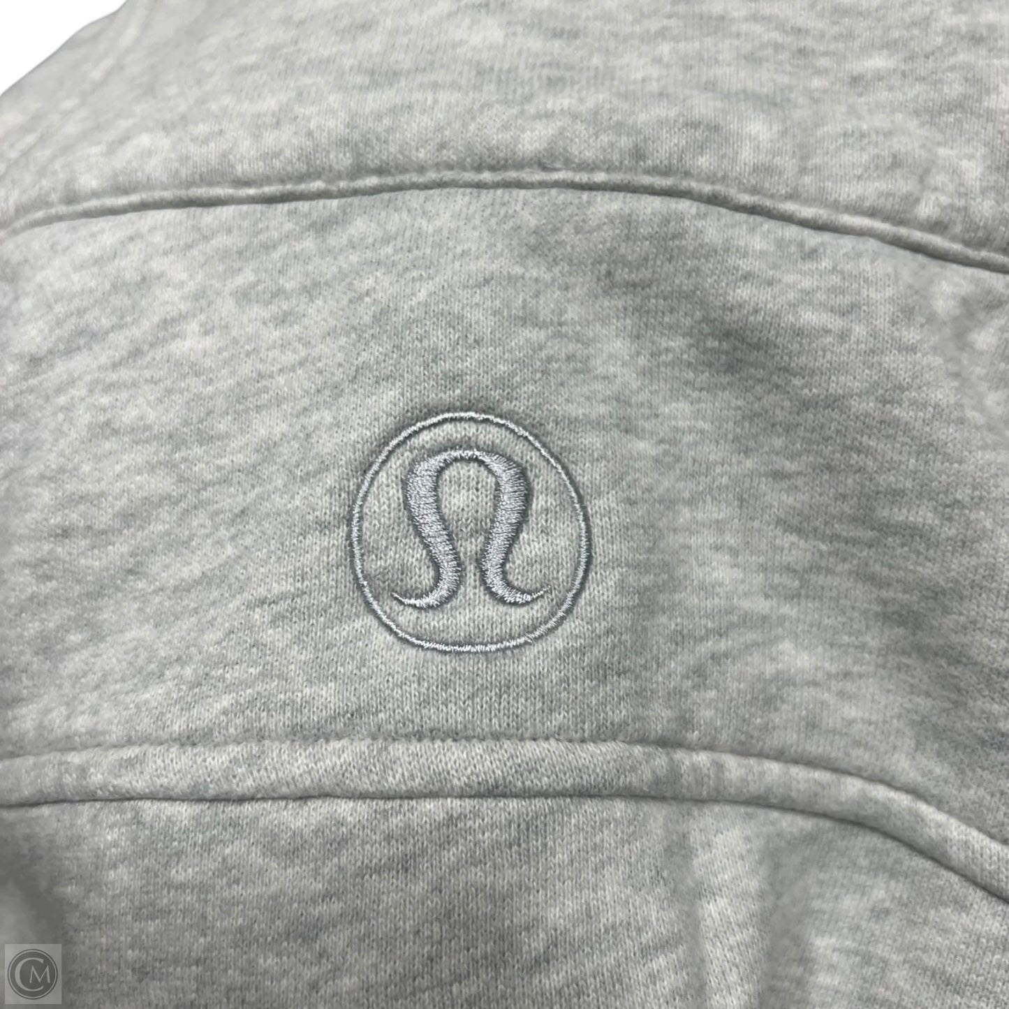 Sweatshirt Collar By Lululemon In Grey, Size: M