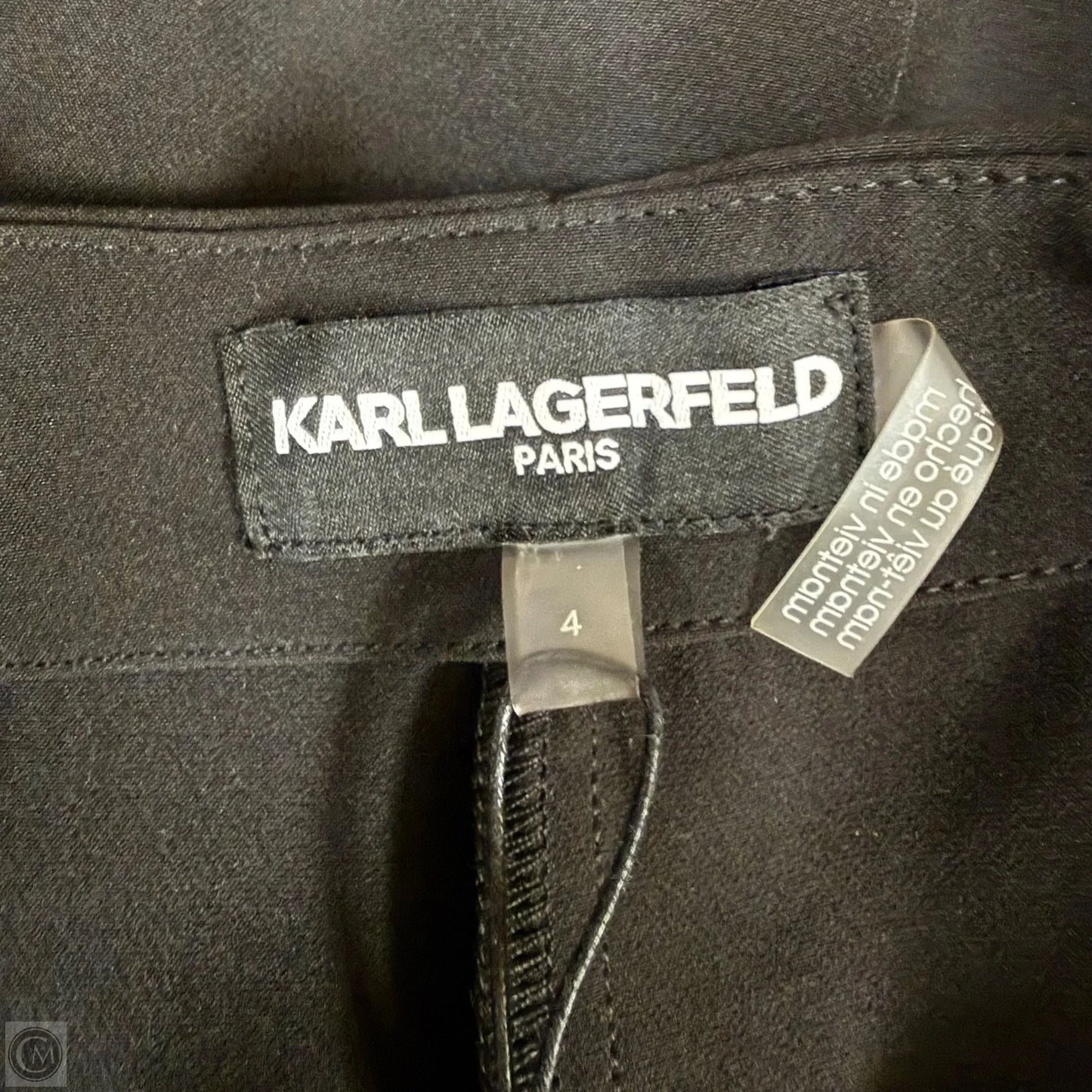 Pants Designer By Karl Lagerfeld In Black, Size: 4