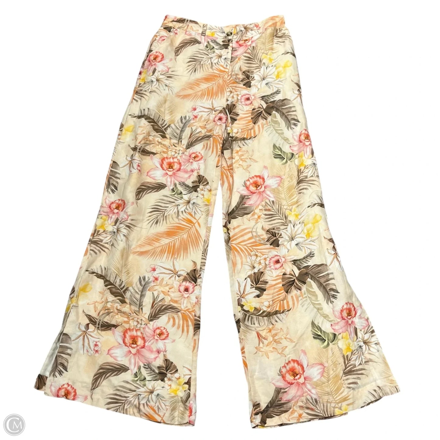 Pants Linen By Boston Proper In Orange, Size: 6