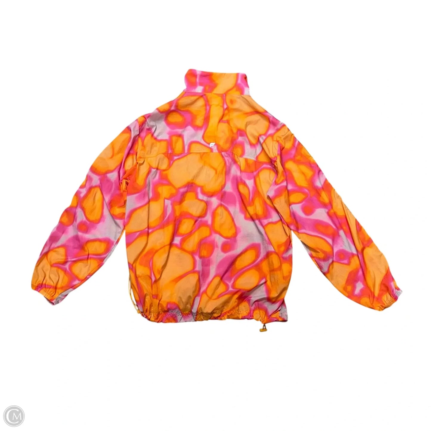 Jacket Windbreaker By Fabletics In Orange & Pink, Size: Xxs