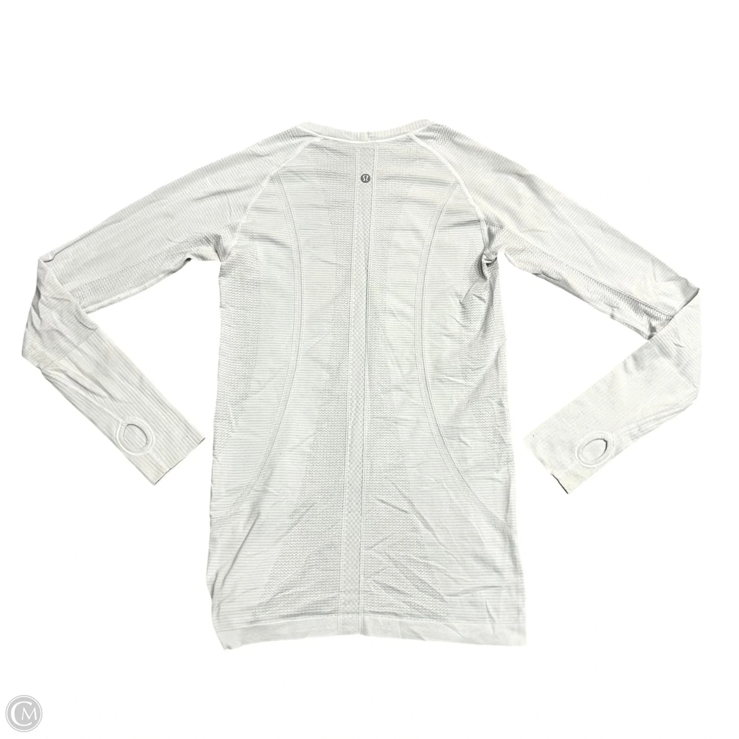 Athletic Top Long Sleeve Crewneck By Lululemon In Grey, Size: S