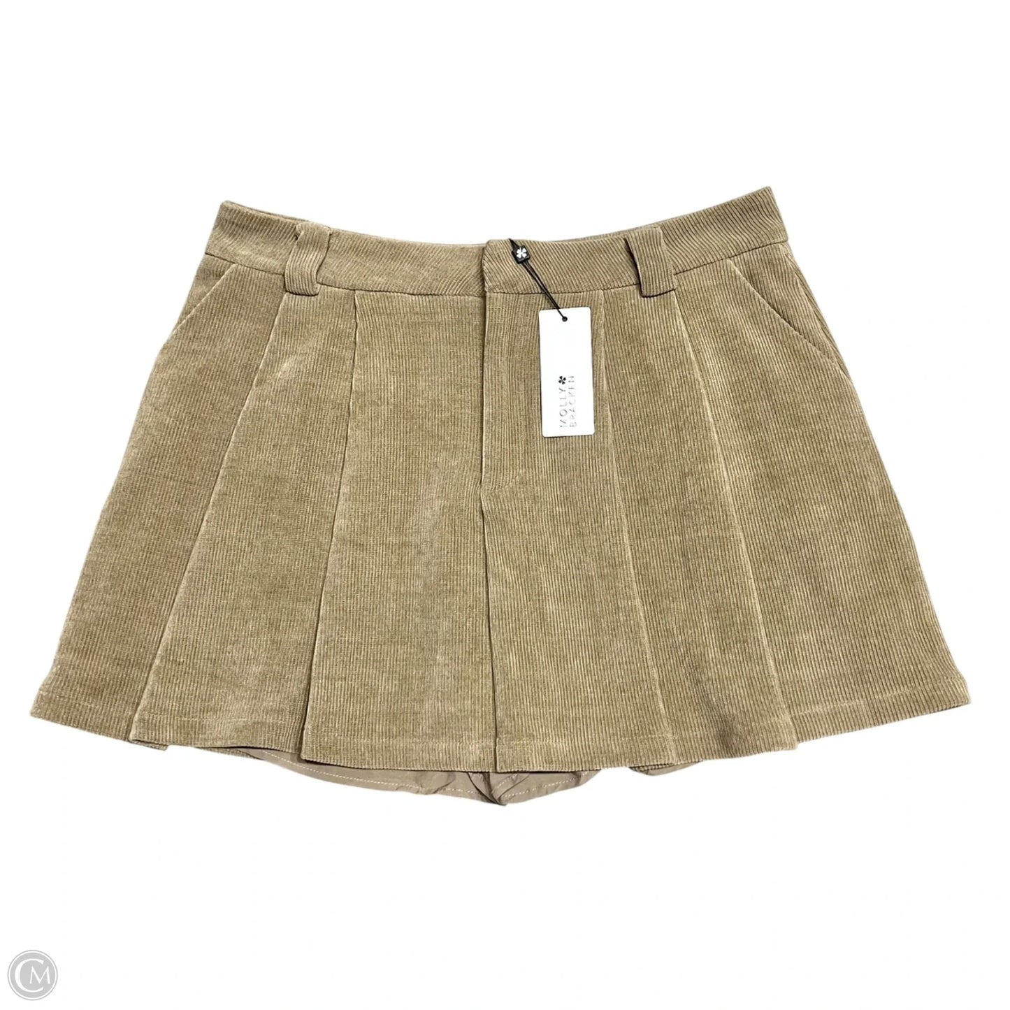 Skirt Mini & Short By Molly Bracken In Beige, Size: L