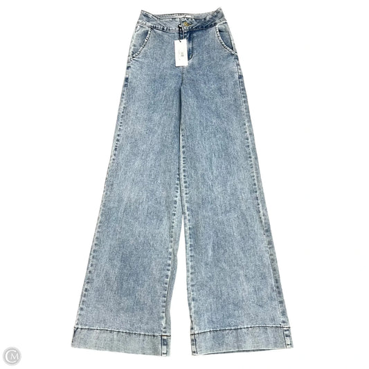 Jeans Wide Leg By Molly Bracken In Blue Denim, Size: 0