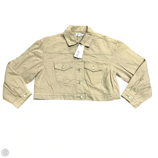 Jacket Denim By Molly Bracken In Beige, Size: S