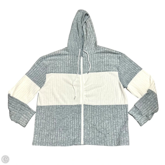 Sweatshirt Hoodie In Blue & White, Size: 2x