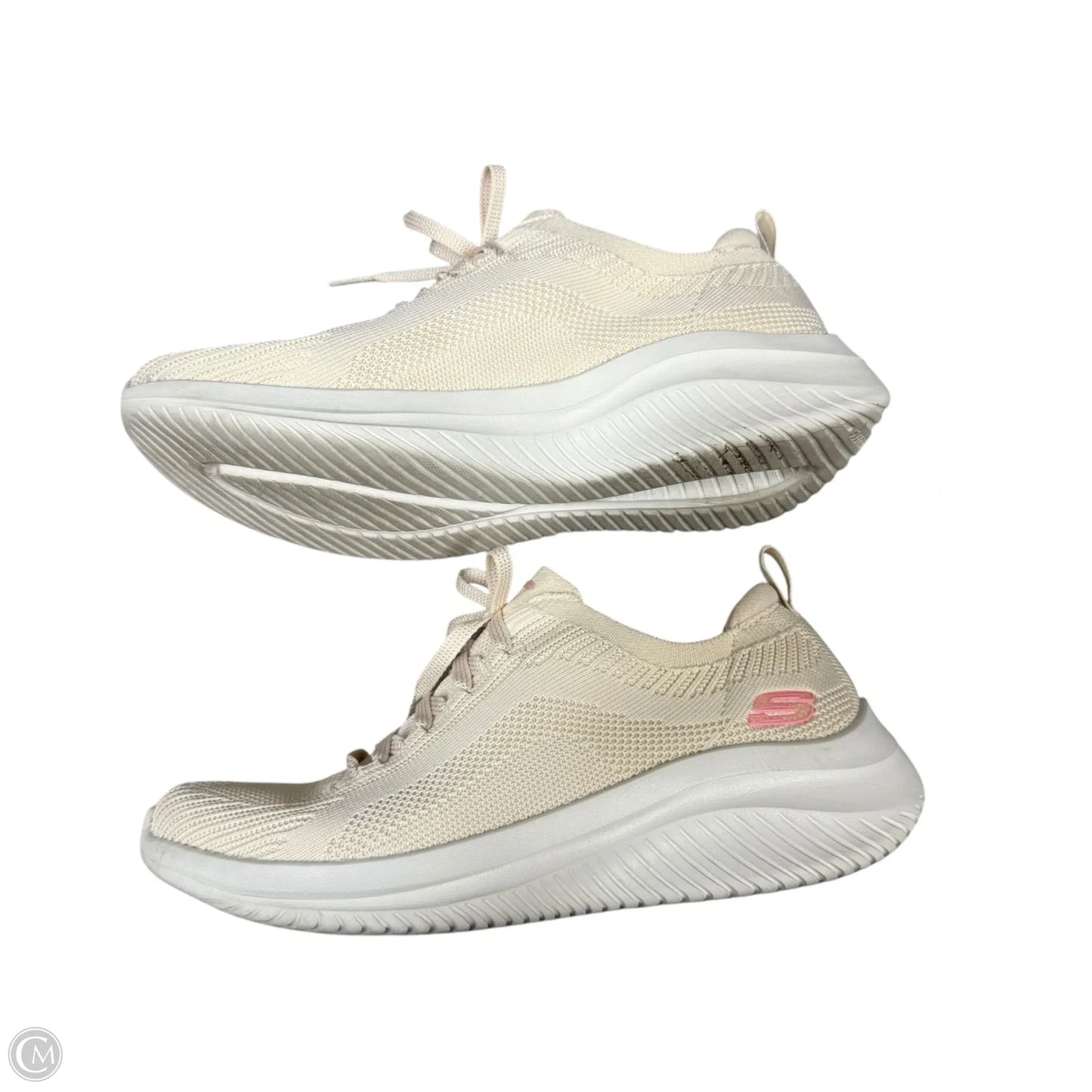 Shoes Athletic By Skechers In Cream & White, Size: 7