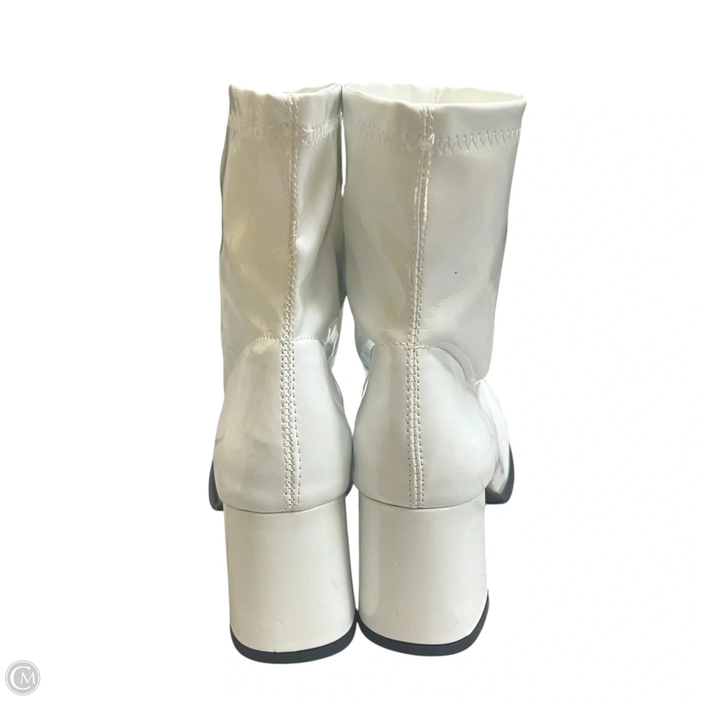 Boots Ankle Heels By Funtasmat In White, Size: 7