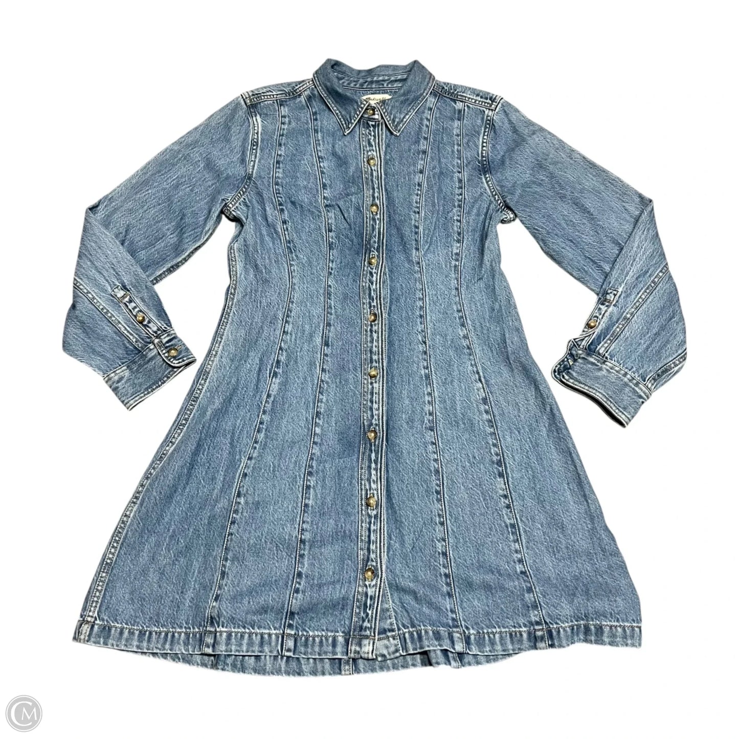 Dress Casual Short By Madewell In Blue Denim, Size: M