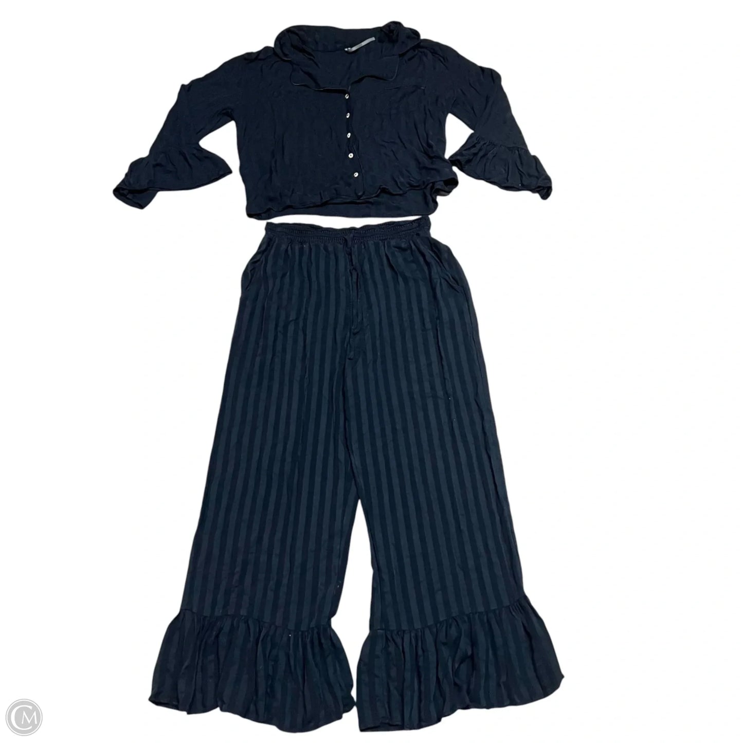Pajamas 2pc By Anthropologie In Black, Size: M