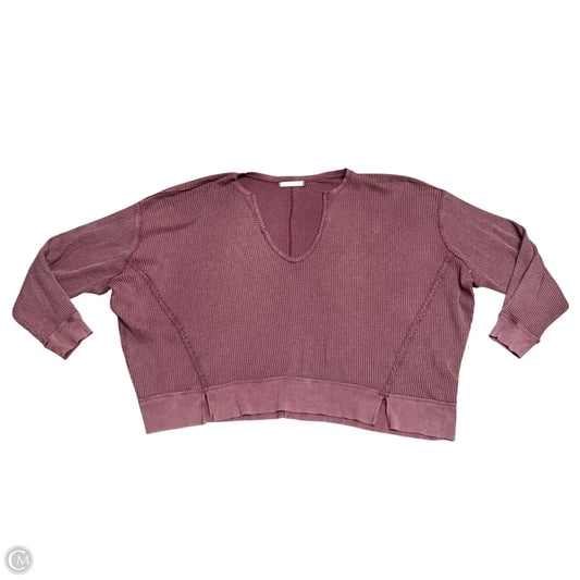 Sweatshirt Crewneck By We The Free In Maroon, Size: M