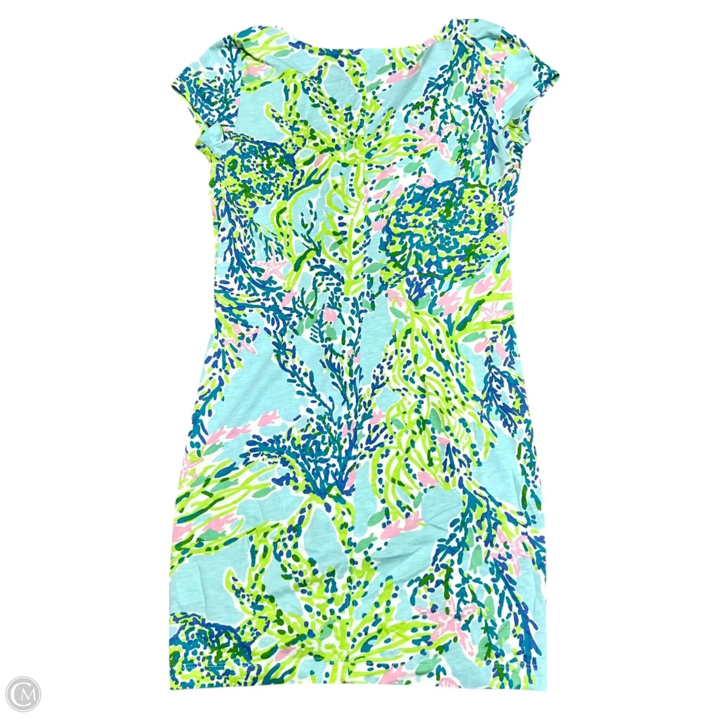 Dress Designer By Lilly Pulitzer In Blue & Green, Size: Xs