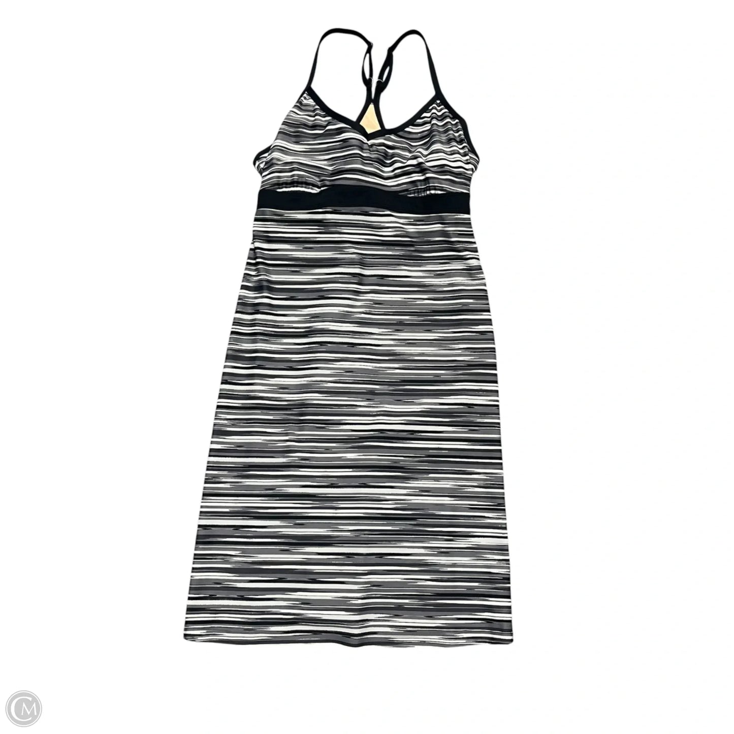 Athletic Dress By Athleta In Black & Grey, Size: M