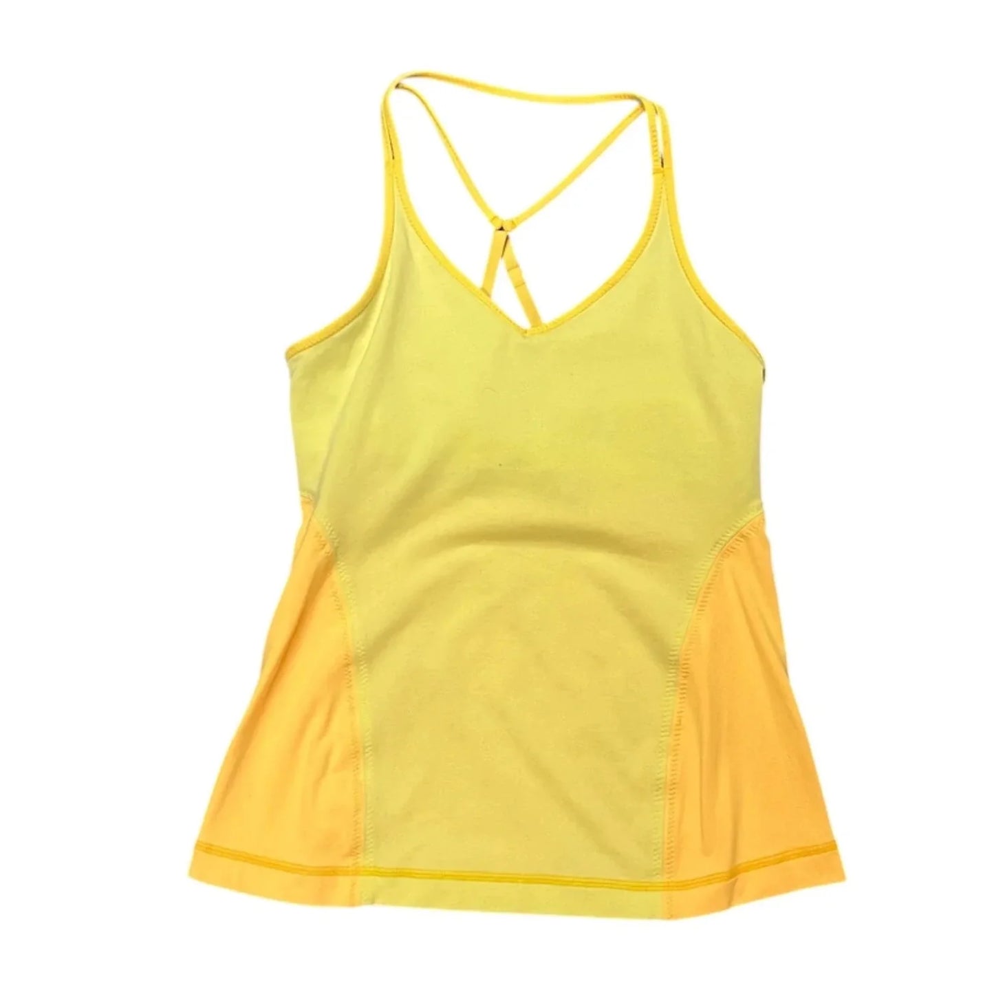 Athletic Tank Top By Lululemon In Yellow, Size: 6