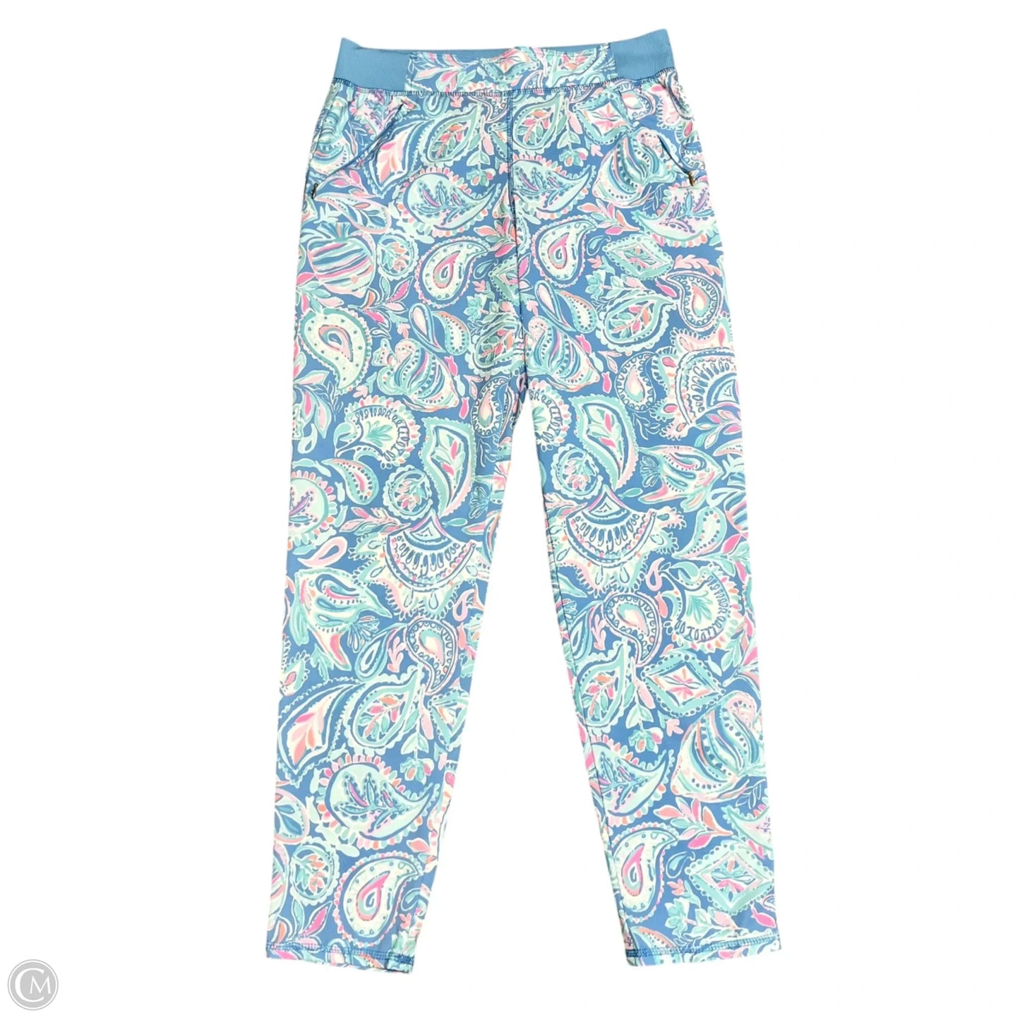 Pants Designer By Lilly Pulitzer In Blue & Pink, Size: S