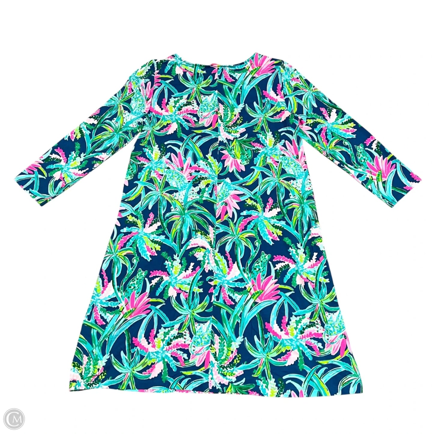 Dress Designer By Lilly Pulitzer In Green & Pink, Size: M