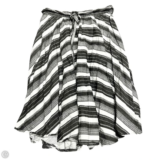 Skirt Maxi By Flint & Moss In Grey & White, Size: L