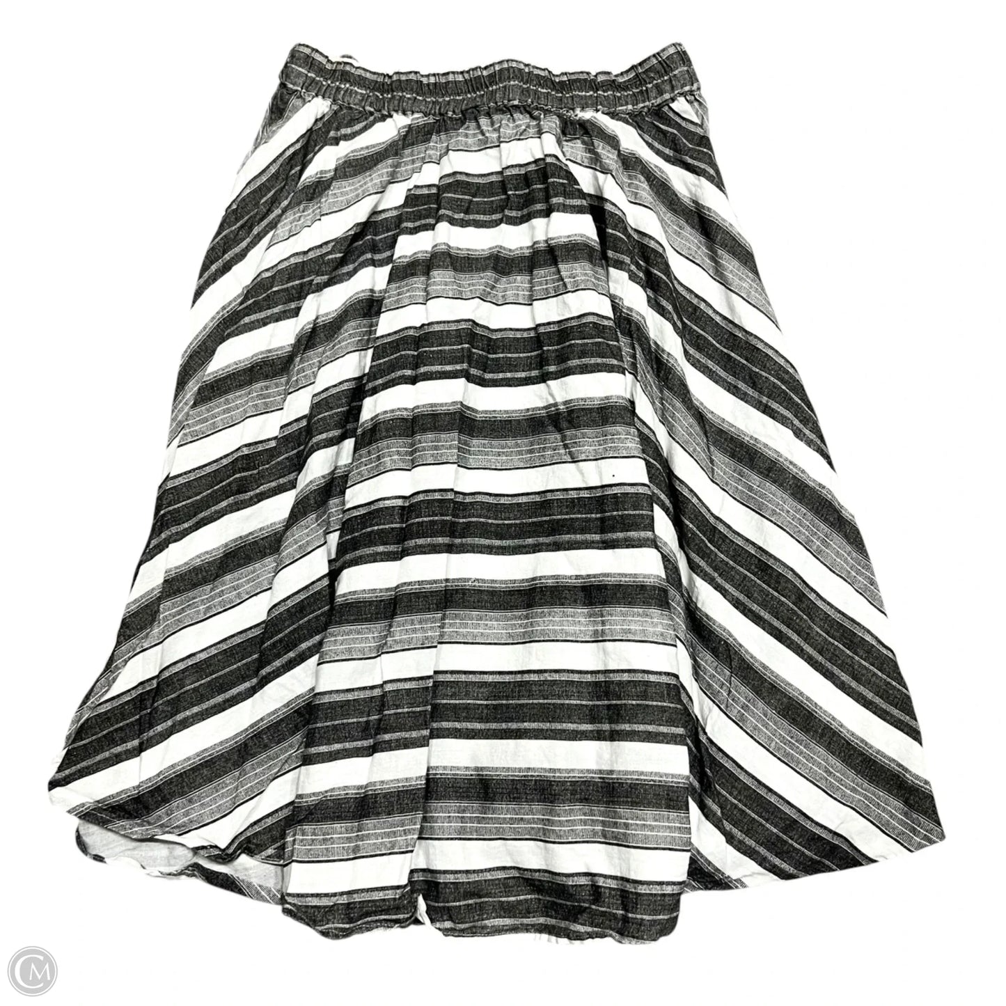 Skirt Maxi By Flint & Moss In Grey & White, Size: L