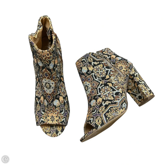 Boots Ankle Heels By Candies In Multi-colored, Size: 8
