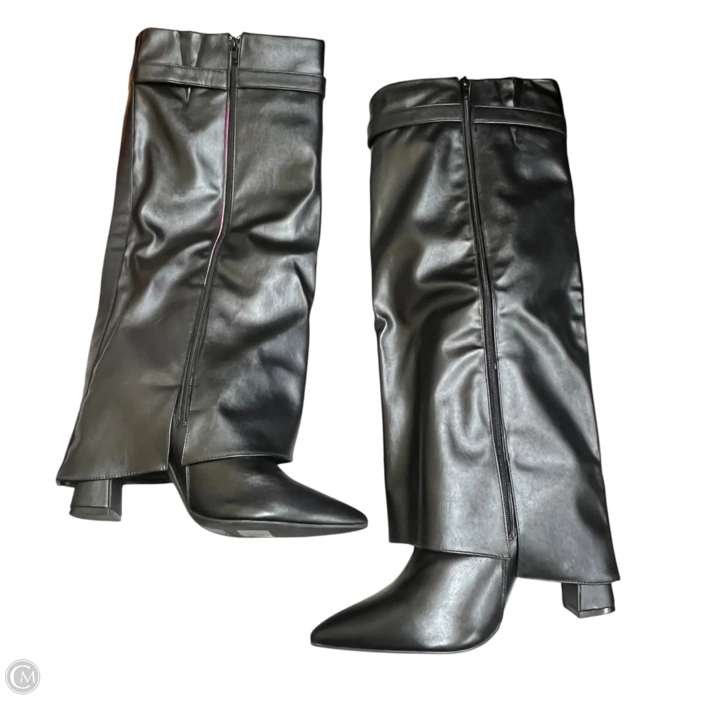 Boots Knee Heels By Anne Michelle In Black, Size: 10