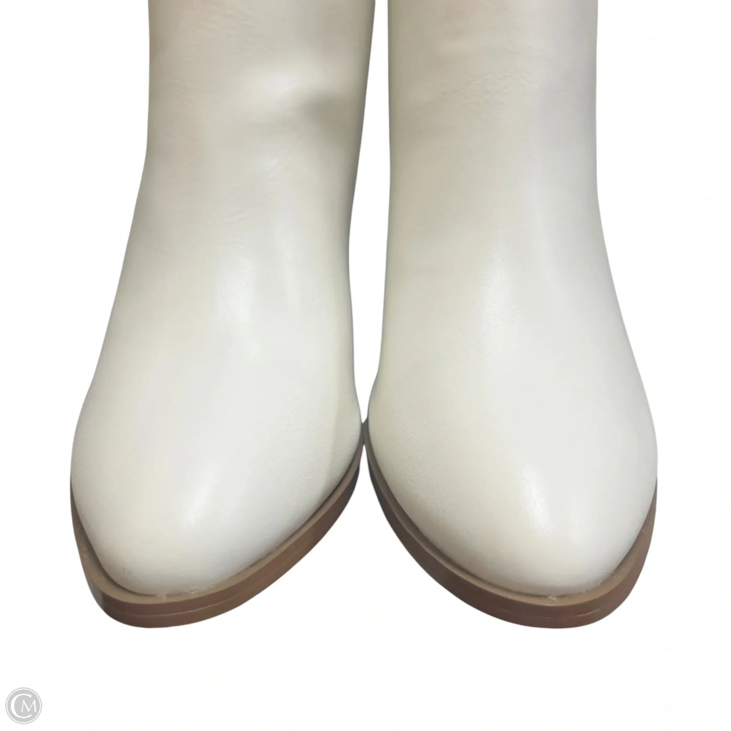 Boots Ankle Heels By Dream Pairs In White, Size: 10