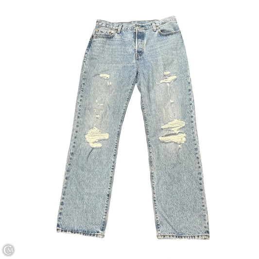 Jeans Wide Leg By Levis In Blue Denim, Size: 8