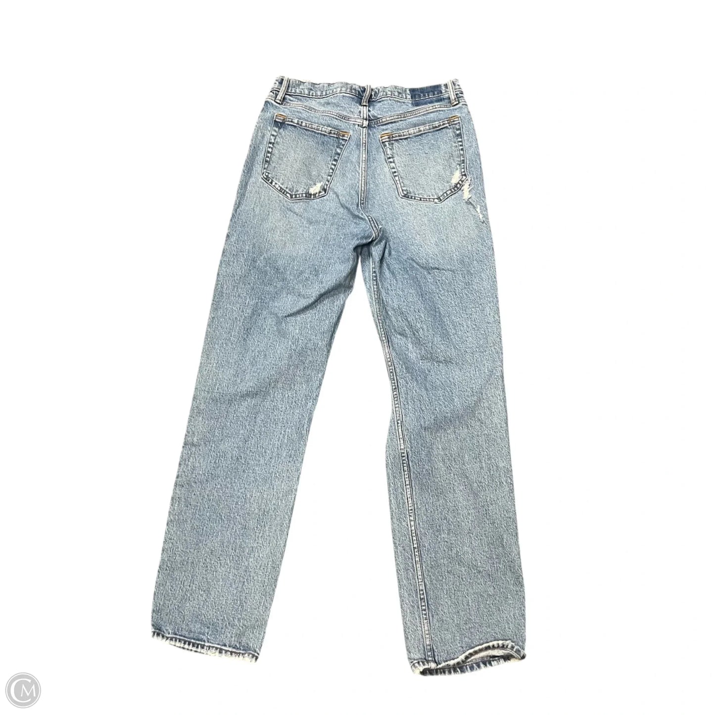 Jeans Straight By Abercrombie And Fitch In Blue Denim, Size: 8