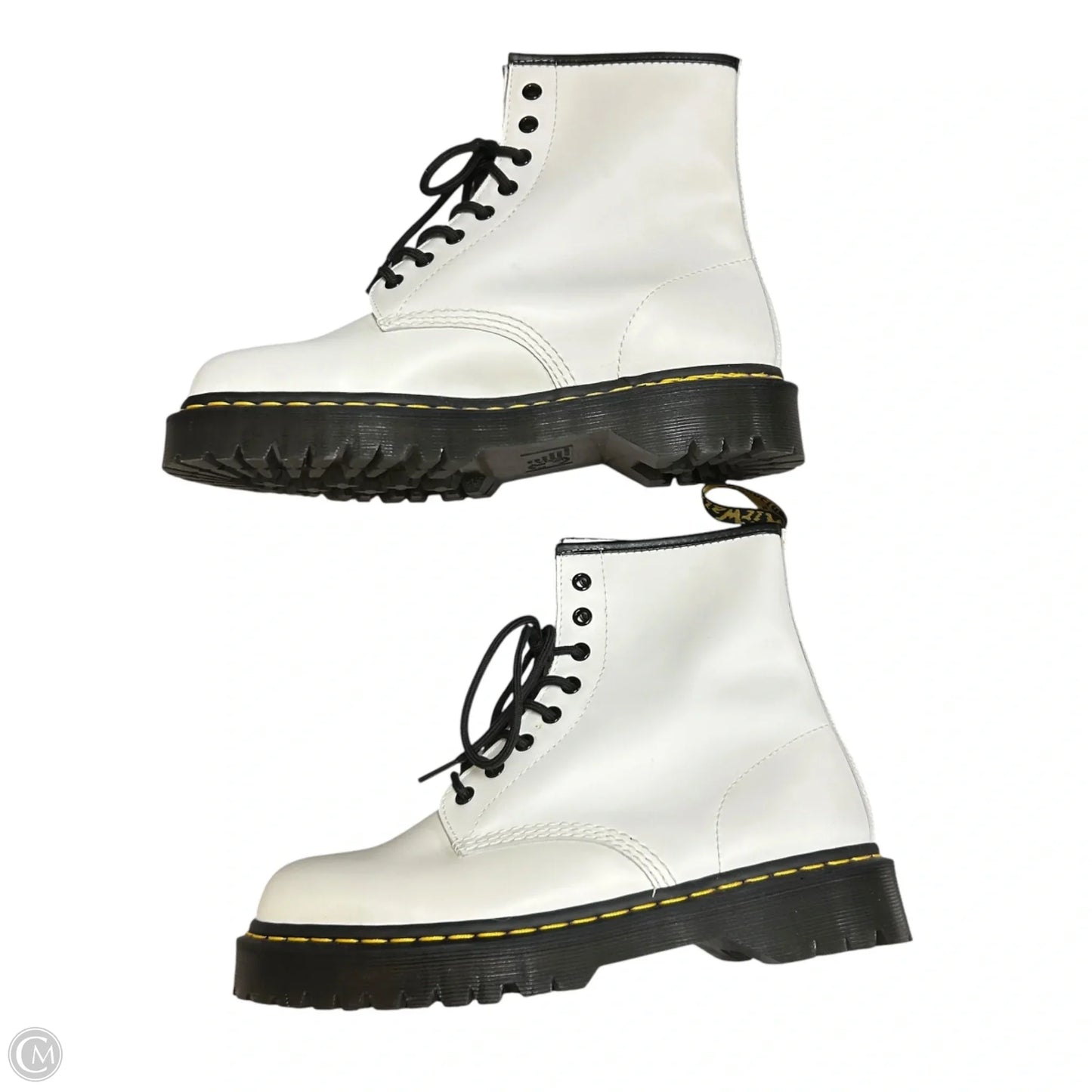 Boots Combat By Dr Martens In White, Size: 11.5