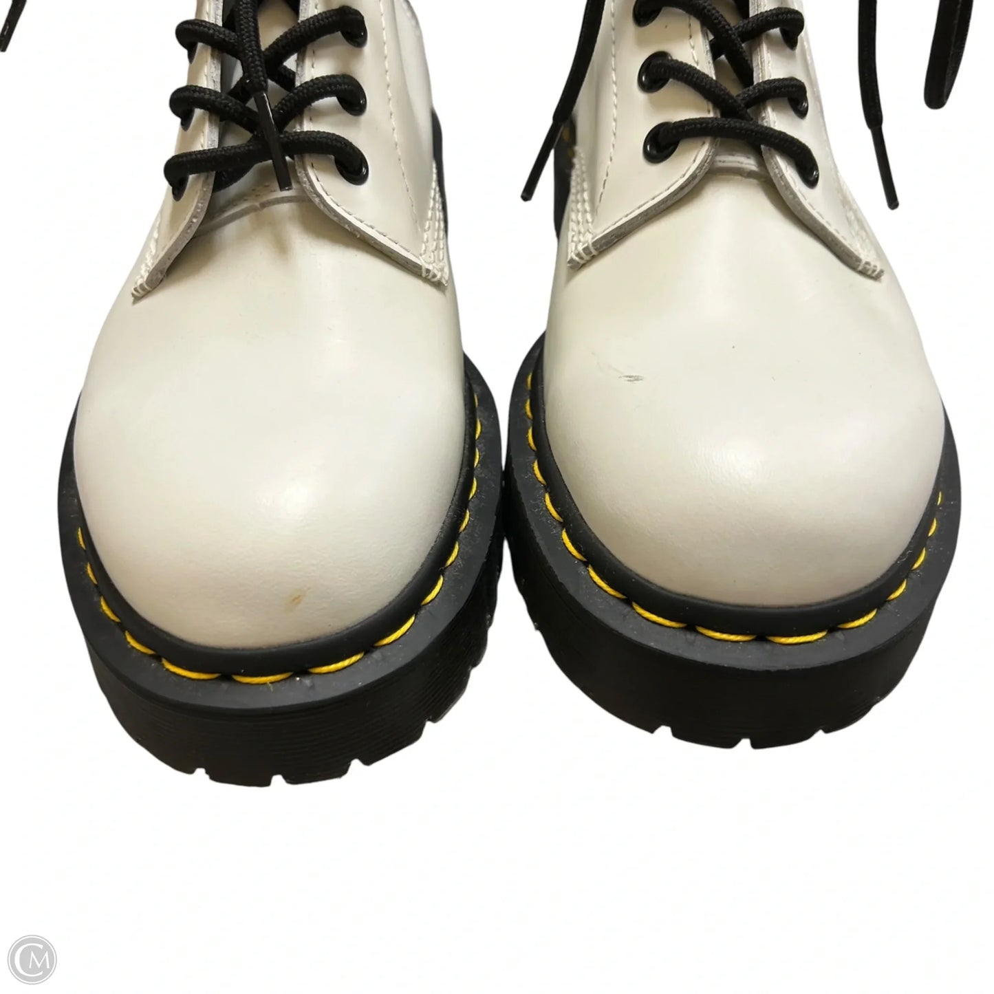 Boots Combat By Dr Martens In White, Size: 11.5