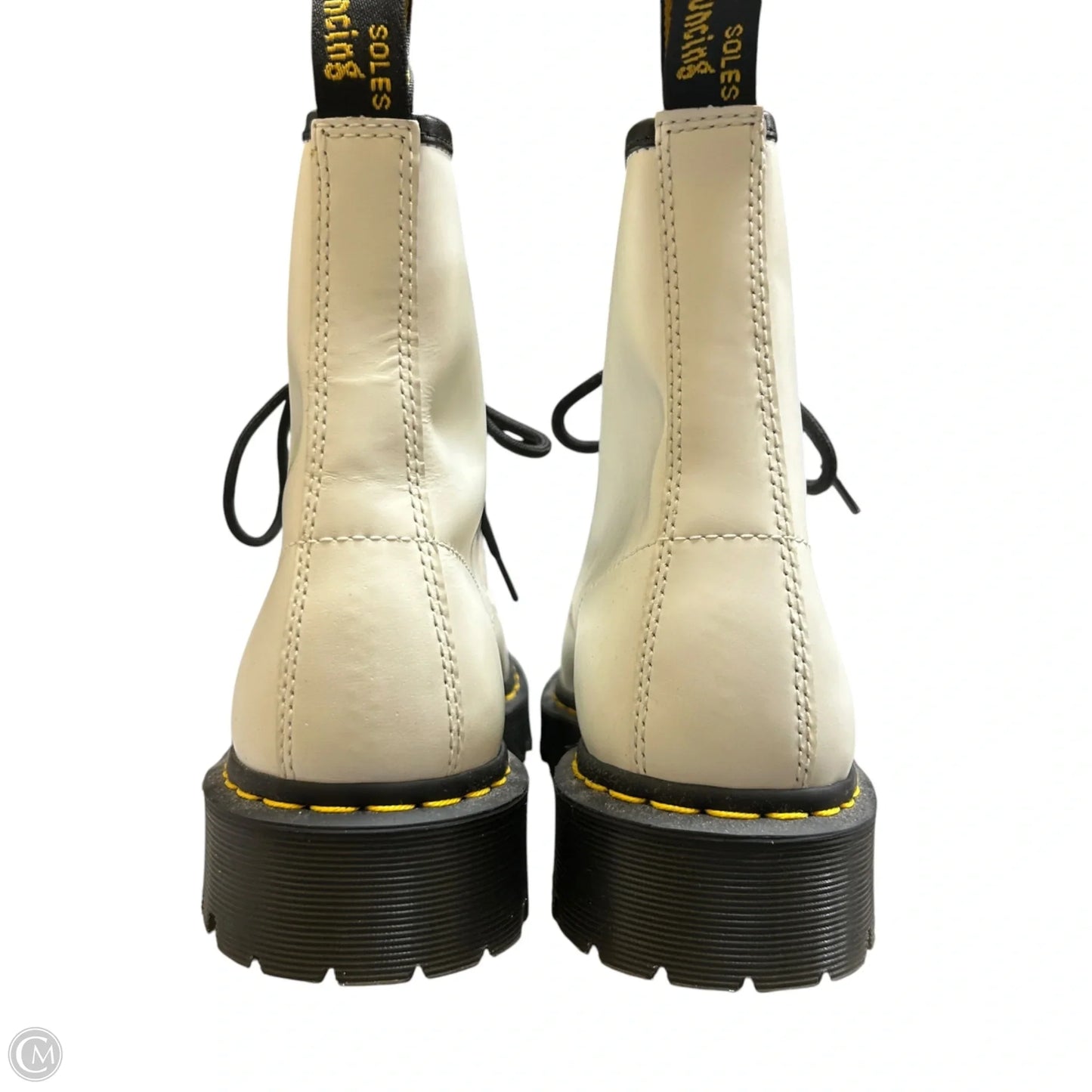 Boots Combat By Dr Martens In White, Size: 11.5