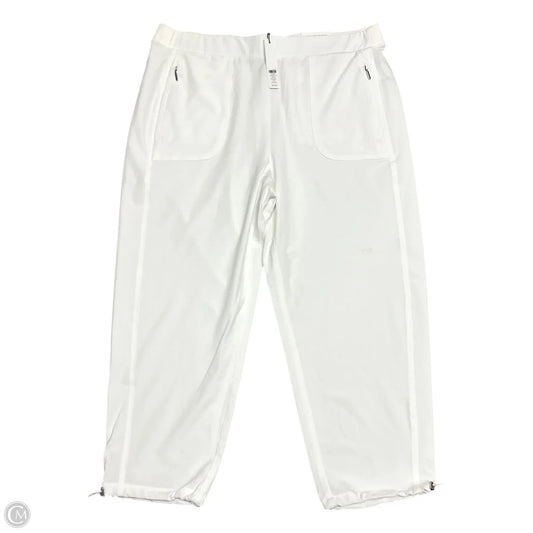 Athletic Pants By Chicos In White, Size: L